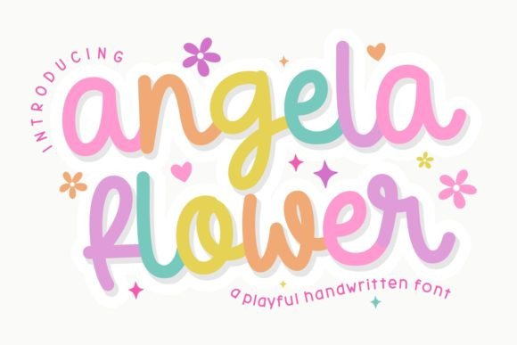Angela Flower: A Daring Script Font for Creative Projects