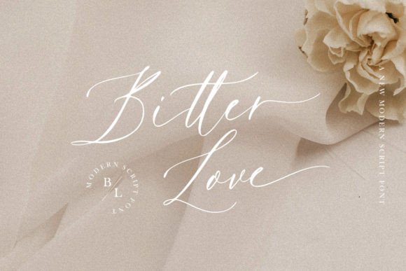 Bitter Love: The Calligraphy Font That Brings Modern Romance to Your Designs