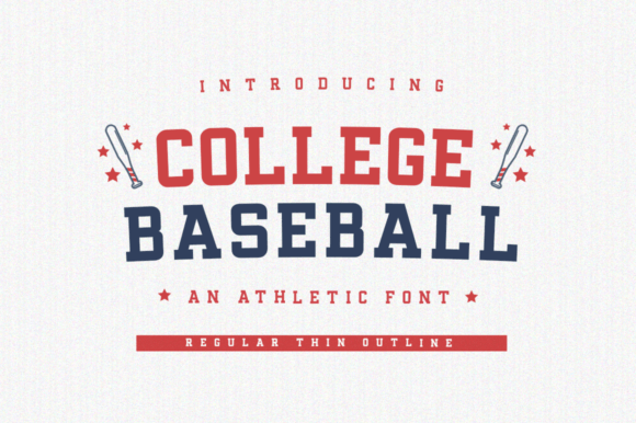 College Baseball: A Typeface That Captures Athletic Spirit