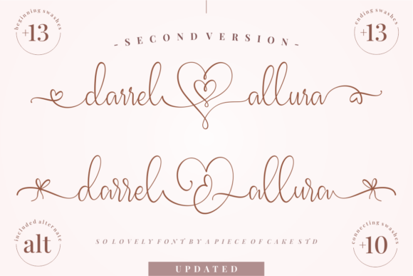 Darrel Allura Second: A Script Font for Elegant Design Projects