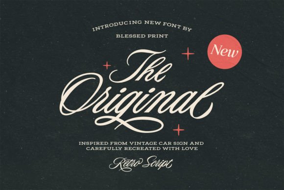 Reviving Automotive Elegance: The Original Script Typeface
