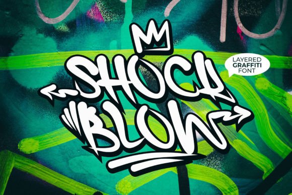 Shock Blow: A Graffiti Font with Urban Energy
