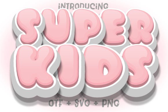 Super Kids: A Playful Bubble Font for Creative Projects