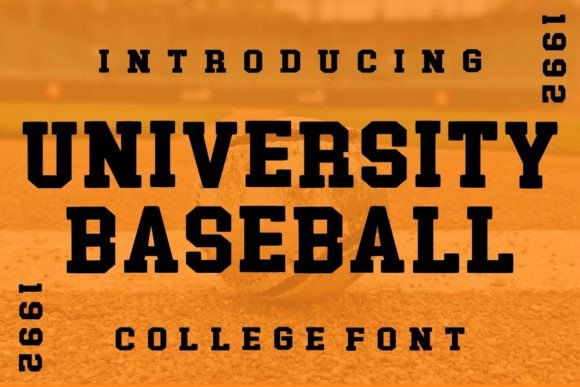 University Baseball: A Vintage Typeface with Modern Flair