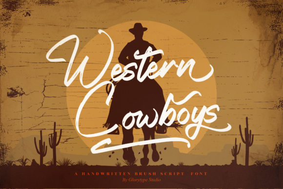 Western Cowboys: A Handwritten Font with Rustic Elegance